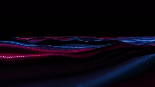 Videohive - Glowing Futuristic Particular Flowing Shape - 33342568