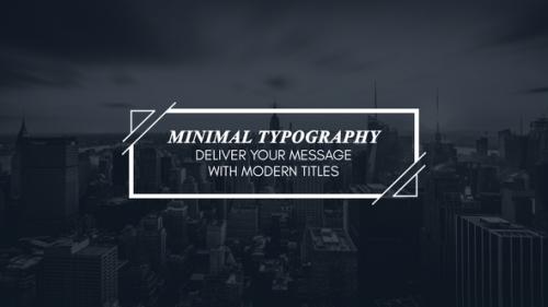 Videohive - Minimal Motion Typography | for Premiere Pro - 23759620