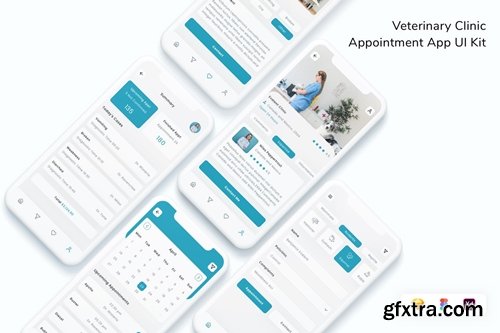 Veterinary Clinic Appointment App UI Kit