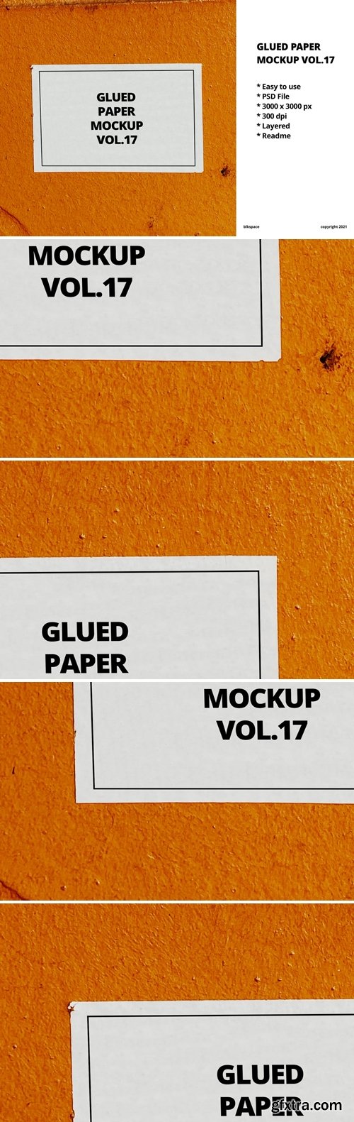 Glued Paper Mockup Vol.17