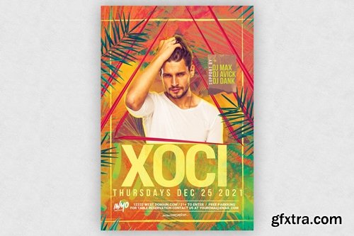 Tropical / Summer Club Flyer
