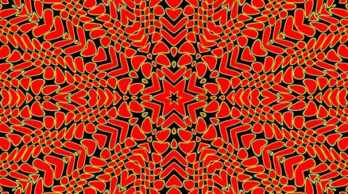 Videohive - Bright abstract light governing full color, kaleidoscope,red background - 33382927