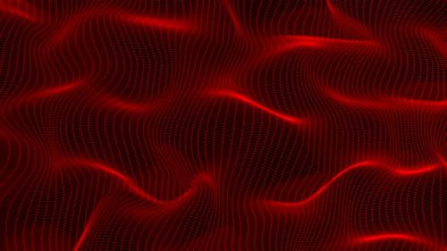 Videohive - Red Grid 4 K Background - 33393253