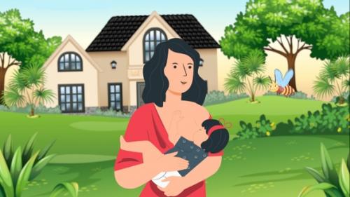 Videohive - Mother Breastfeeding to her Baby _ Mother's Day - 33394029