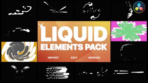 Videohive - Liquid Elements | DaVinci Resolve - 33377772