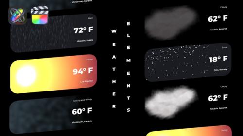 Videohive - Weather Elements - 33390809
