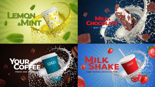 Videohive - Coffee, Soda, Milkshake, Any Food MOGRT - 33410002