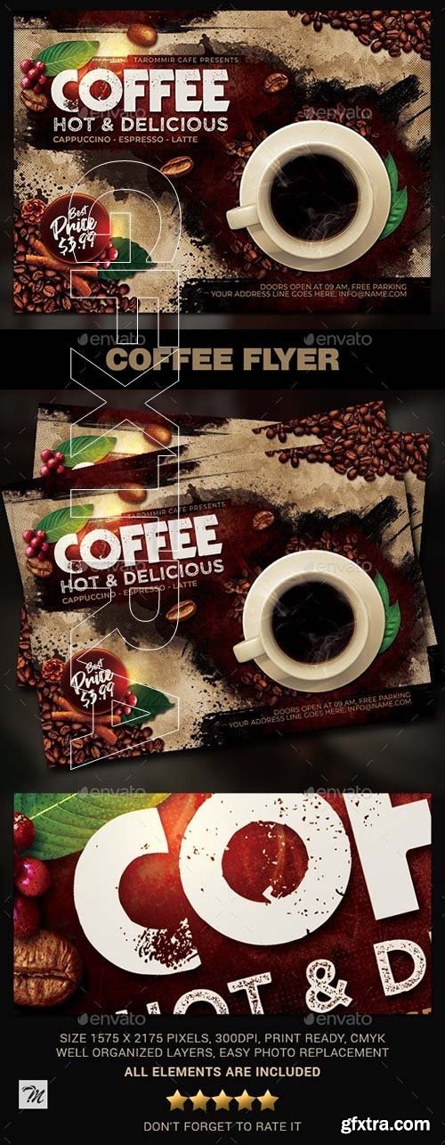 GraphicRiver - Coffee Flyer 23852279