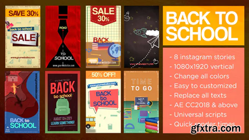 Videohive Back To School Stories 33427455