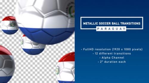 Videohive - Metallic Soccer Ball Transitions - Paraguay - 33428475