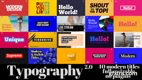 Videohive Animated Typography Titles 23870245