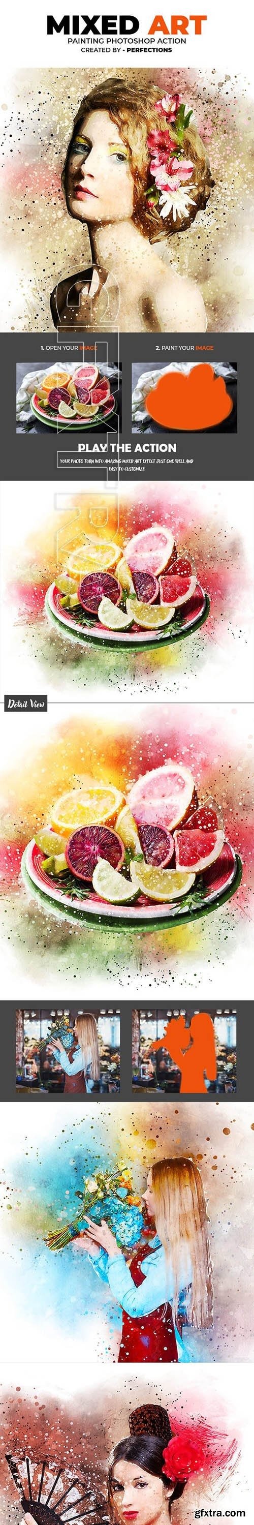 GraphicRiver - Mixed Art Painting Photoshop Action 23646288