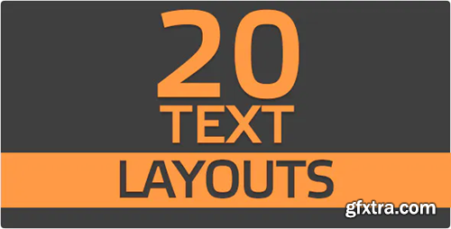 Videohive 20 Text Layouts 10108617