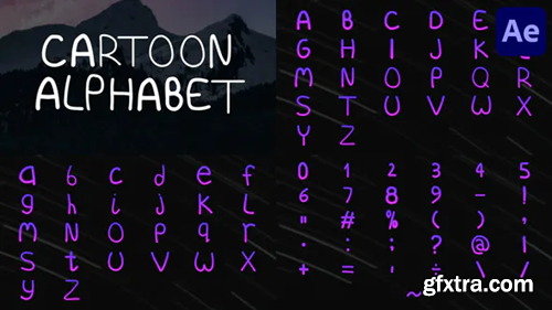 Videohive Cartoon Alphabet | After Effects 33475668