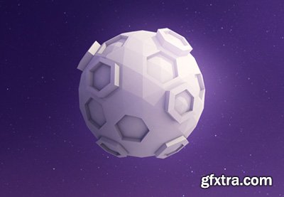 Create a Low Poly Moon With Cinema 4D