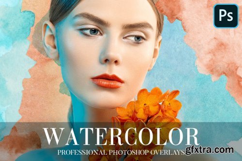 CreativeMarket - Watercolor Overlays Photoshop 4948745
