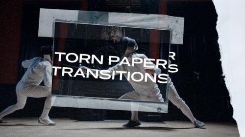 Videohive - Torn Paper Transitions - 33489603