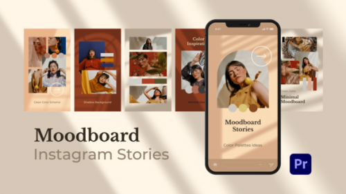 Videohive - Moodboard Minimal Instagram Stories for Premiere Pro - 33495968