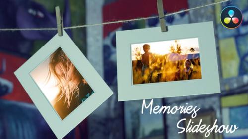 Videohive - Memories Slideshow - Photo Gallery for DaVinci Resolve - 33506707