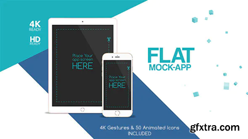 Videohive Flat Mock App Commercial 14152325