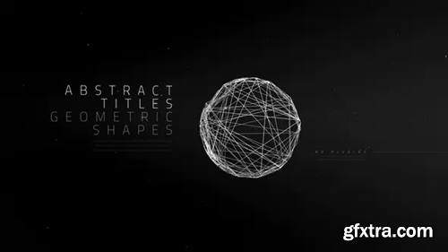 Videohive Abstract Titles | Geometric Shapes 25674505