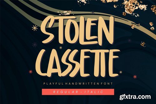Stolen Cassette - Playful Display Font