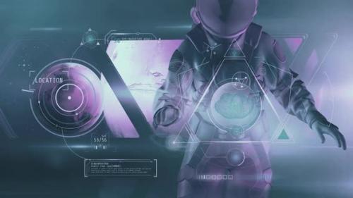 Videohive - An Astronaut Aboard His Ship Explores The Satellites Of Mars HD - 33602200