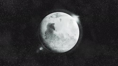 Videohive - Noir atmosphere, full planet rotation, stars and lights 01 - 33602233