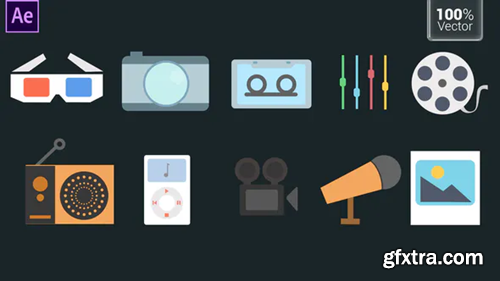 Videohive Multimedia Icons 33615477