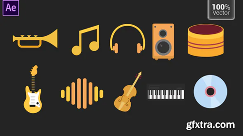 Videohive Music Icons 33615530