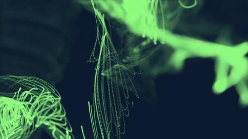 Videohive - Abstract Waves Green - 33425744