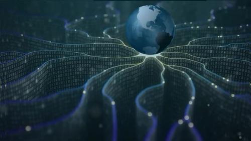 Videohive - Earth Technology Brain show - 33478525