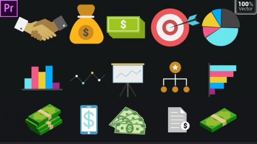 Videohive - Business Animated Icons - 33570376