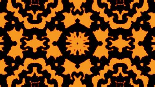 Videohive - Abstract orange geometric seamless pattern background - 33618442