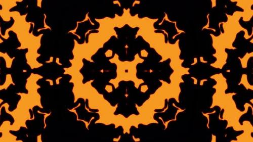 Videohive - Abstract orange geometric seamless pattern background - 33618443