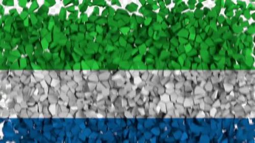 Videohive - Sierra Leone Flag Breaking Rocks Transition - 33620208