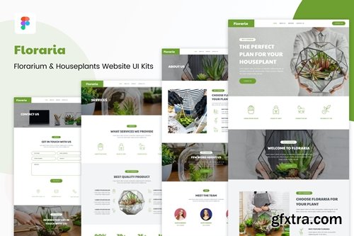 Floraria - Florarium & Houseplants Website UI Kits