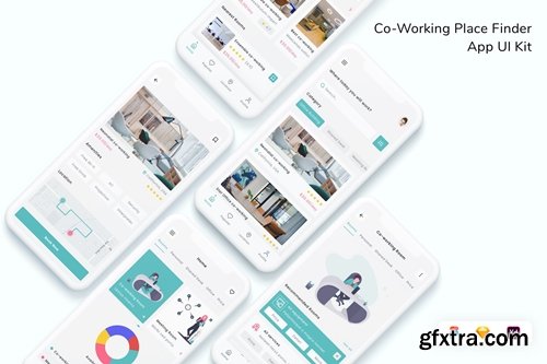Co-Working Place Finder App UI Kit