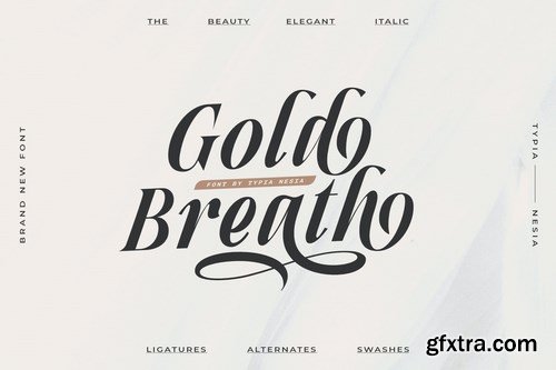 Gold Breath - Vintage Elegant Italic Calligraphy