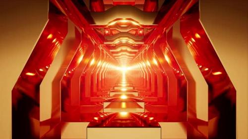 Videohive - Golden Red Tunnel - 33607385