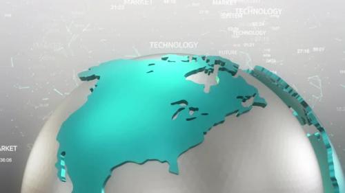 Videohive - Abstract Globe Technology 01 - 33616857