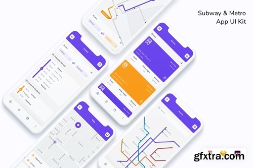 Subway & Metro App UI Kit