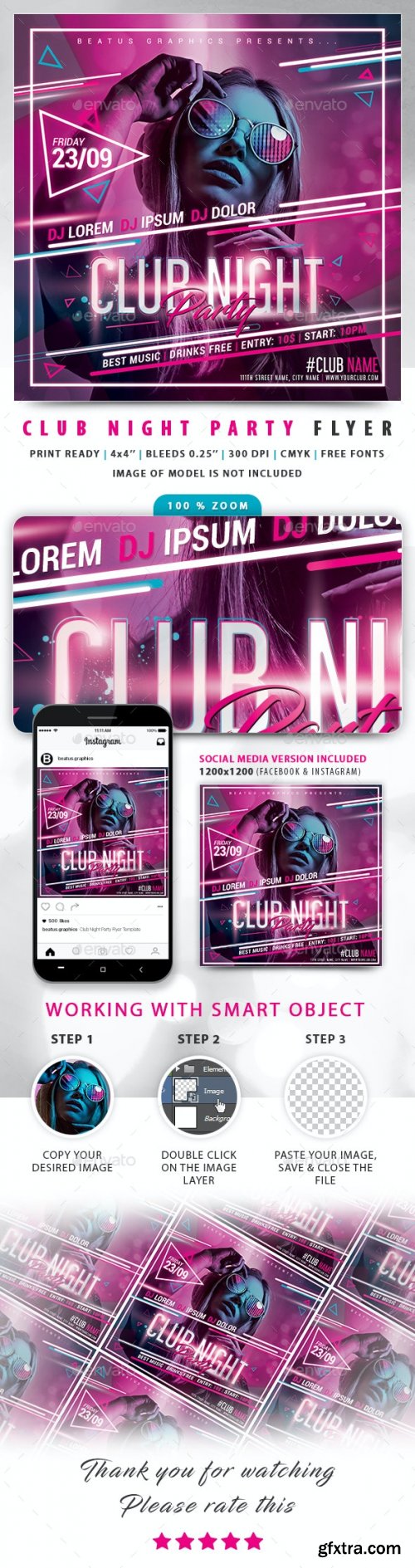 GraphicRiver - Club Night Party Flyer 24430389