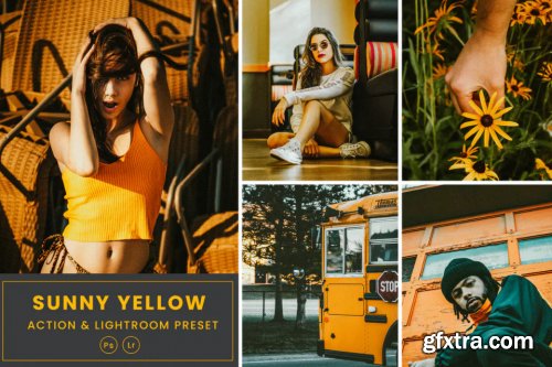 Sunny Yellow Action & Lightrom Presets