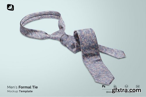 CreativeMarket - Men\'s Formal Tie Mockup 6180295