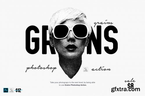 CreativeMarket - Grains Photoshop Action 6084275