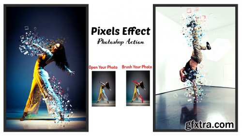 CreativeMarket - Pixels Effect Photoshop Action 6397296