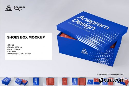 CreativeMarket - Shoe Box Mockup 5753675