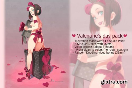 Xavier Houssin – Valentine\'s day Illustration