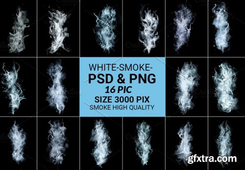 CreativeMarket - White Smoke Transparent 6190820